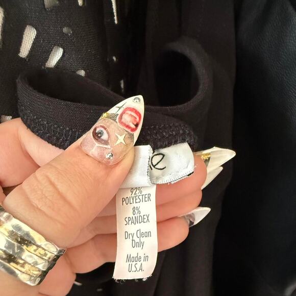 VINTAGE Y2K CACHE DRAPED HALTER DRESS - Picture 6 of 6